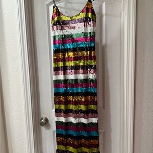 NBD Colorful Sequin Dress